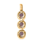 Labor erstellt Alexandrit Anhänger 925 Silber Gelbgold Vermeil ca. 2,01 ct.