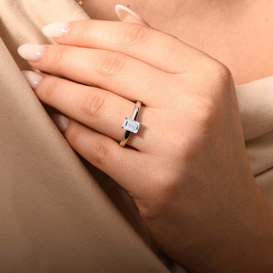 LUXURIANT DIAMOND - Signature Collection IGI zertifiziert Lab Grown Diamant VS-EF Ring, 950 Platin (Größe 20.00) ca. 1.00 ct