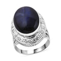 Labradorit Ring 925 Silber (Größe 16.00) ca. 17,06 ct