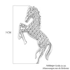 Weißer Diamant Anhänger 925 Silber platiniert ca.
