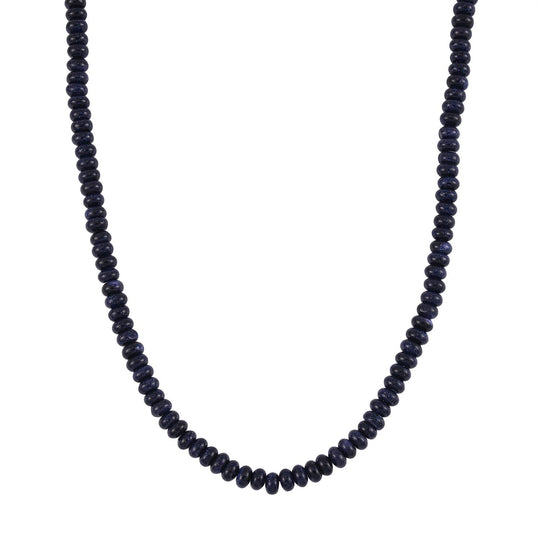 Imperial Jaspis Halskette, 45+5cm, Edelstahl - 200 ct.