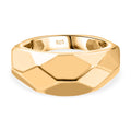 Designer Inspirierter Ring, 925 Silber Gelbgold Vermeil (Größe 18.00) ca. 5,36g