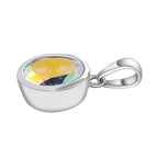 Merkur mystischer Topas Anhänger 925 Silber platiniert ca. 2,04 ct.