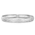 Armreif 19cm mit Diamantschliff-Muster in 925 Silber