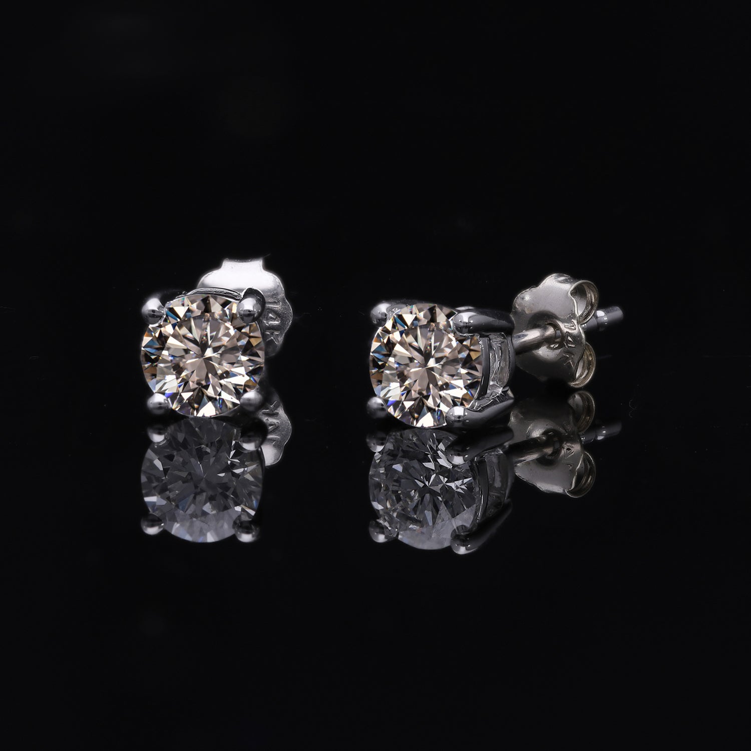 Im Labor gewachsener Diamant VS Ohrringe 585 Gold ca. 1,00 ct.