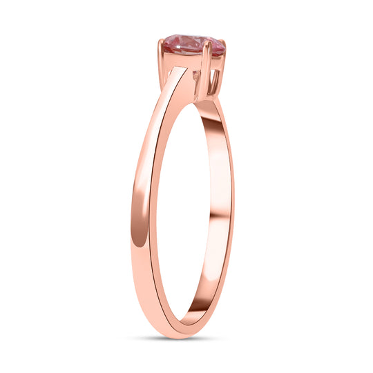 Lab Grown - Rosa Diamant (VS-Vivid Pink) Ring, SGL zertifiziert, 585 Gold (Größe 21.00) ca. 0.50 ct
