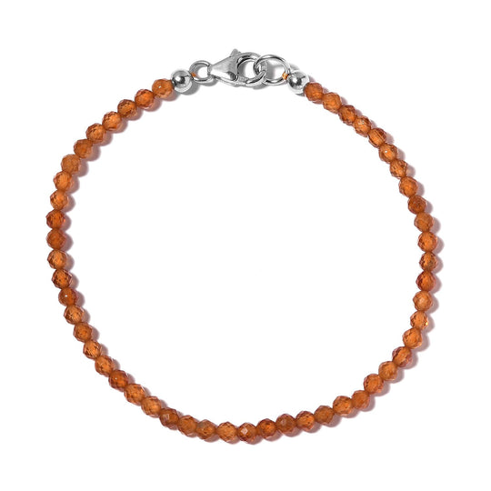 Mehrfarbiges Edelstein 19cm Armband, 925 Silber rhodiniert - 15 ct.