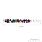 Mehrfarbiger Achat Armband ca. 18 cm ca. 200.00 ct