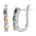 Merkur mystischer Topas Ohrringe 925 Silber platiniert ca. 1,49 ct.