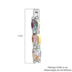 Merkur mystischer Topas Ohrringe 925 Silber platiniert ca. 1,49 ct.