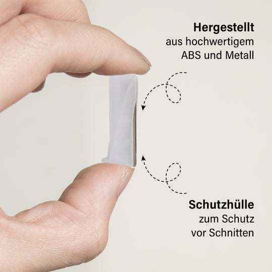 BEAUTECH Sechserpack Ersatzklingen - 3x Augenbrauen- & 3x Gesichtshaar-Entferner, Sanft und Schmerzfrei, Größe: 3,8x1,3x1,2 cm