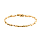Royal Bali Kollektion - Borobudur Armband, ca. 20 cm 925 Silber 916 Gelbgold Vermeil, ca. 9,69g