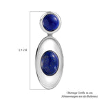 Lapislazuli Ohrringe  Edelstahl ca. 3.22 ct