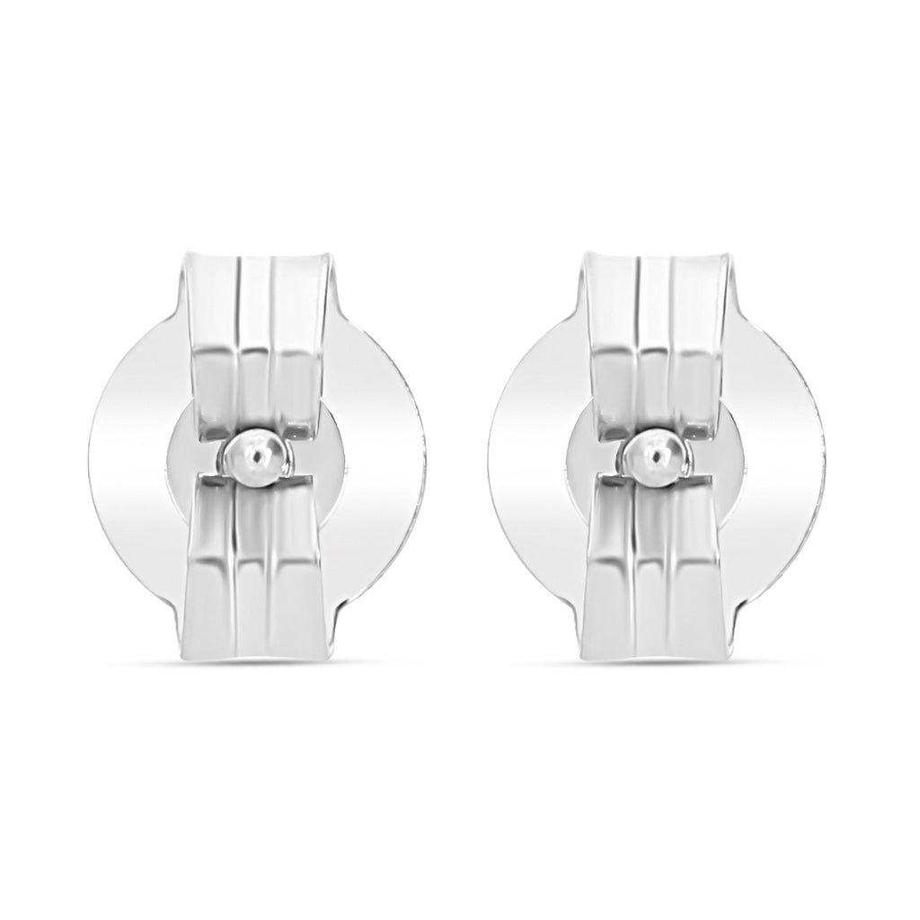 Weißer Diamant Ohrringe 925 Silber platiniert