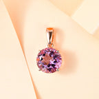 Rose De France Amethyst Anhänger 925 Silber rosévergoldet ca. 3,55 ct.