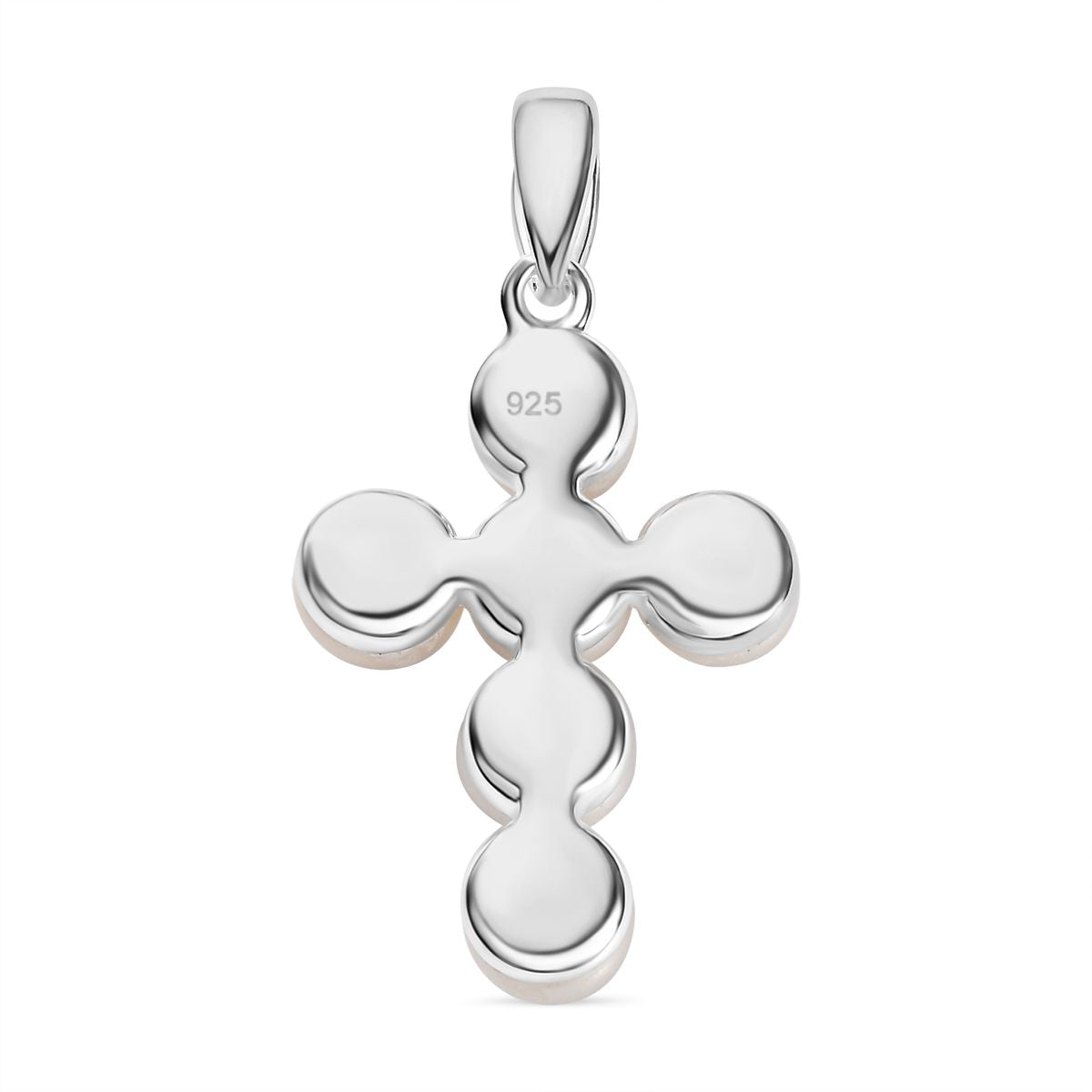 Süßwasser Perle Kreuz Anhänger, 925 Silber