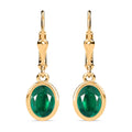 Smaragd Triplett Quarz Ohrringe - 3,07 ct.