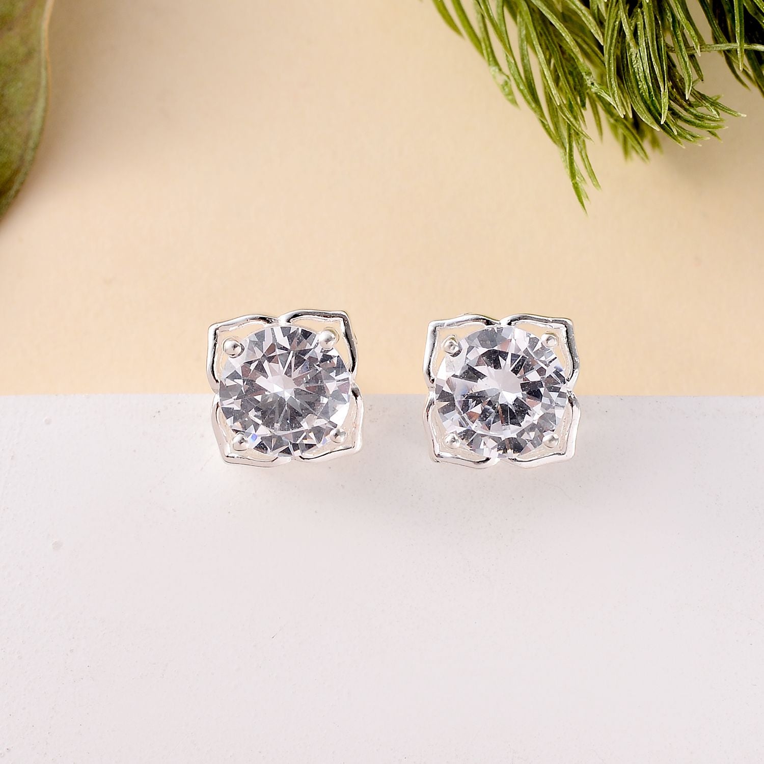 Zirkonia Ohrringe 925 Silber