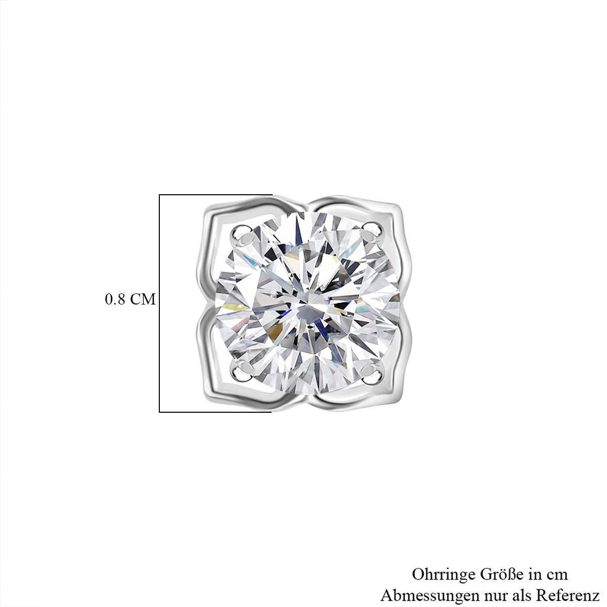 Zirkonia Ohrringe 925 Silber