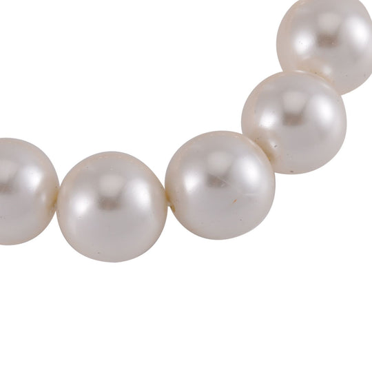 Pfauenfarbenes Muschelkernperle (15-17mm) flexibles Armband