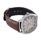 GENOA Limitierte Auflage Miyota Japanese Movement Uhr mit Echtlederarmband - Braun