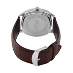 GENOA Limitierte Auflage Miyota Japanese Movement Uhr mit Echtlederarmband - Braun