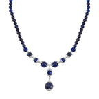 Lapislazuli Halskette, ca. 45 cm, ca. 185.00 ct