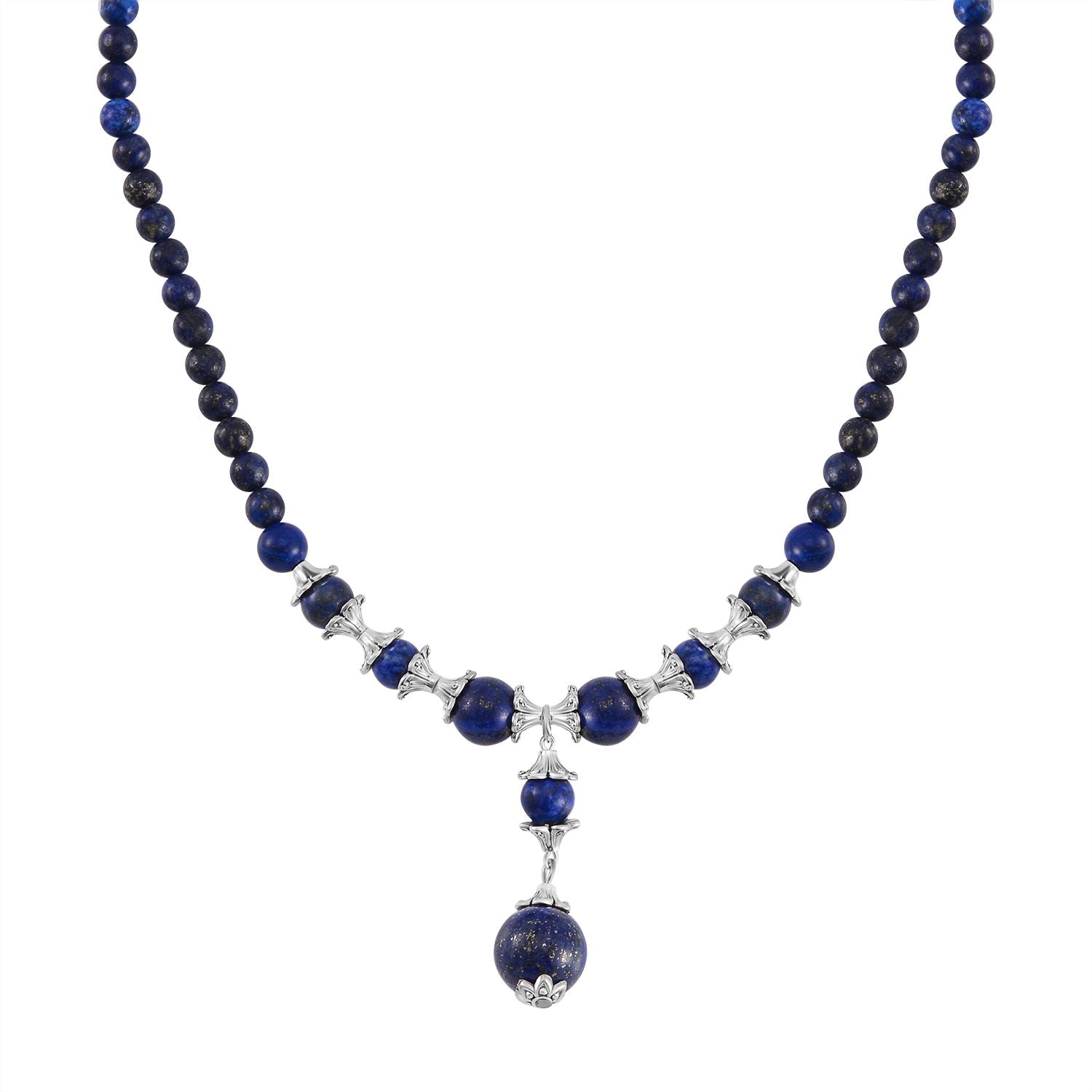 Lapislazuli Halskette, ca. 45 cm, ca. 185.00 ct