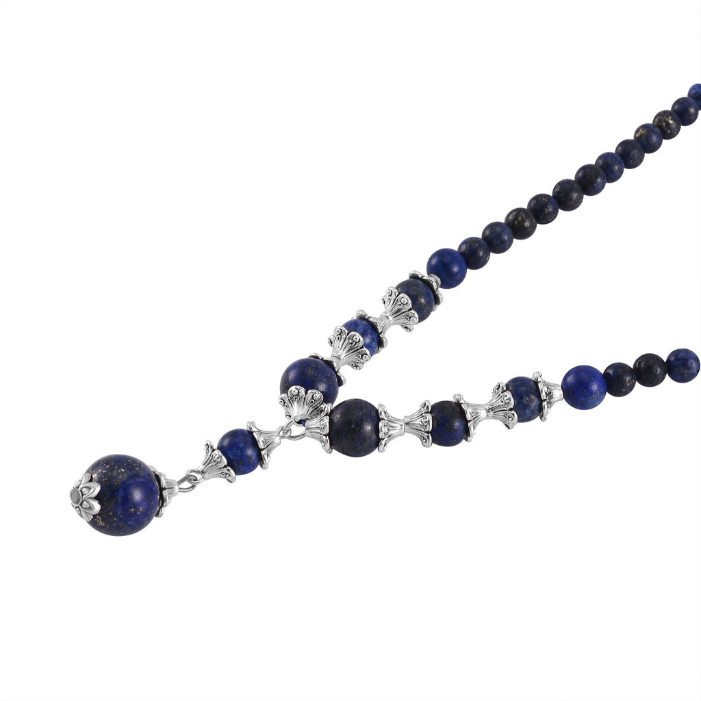 Lapislazuli Halskette, ca. 45 cm, ca. 185.00 ct