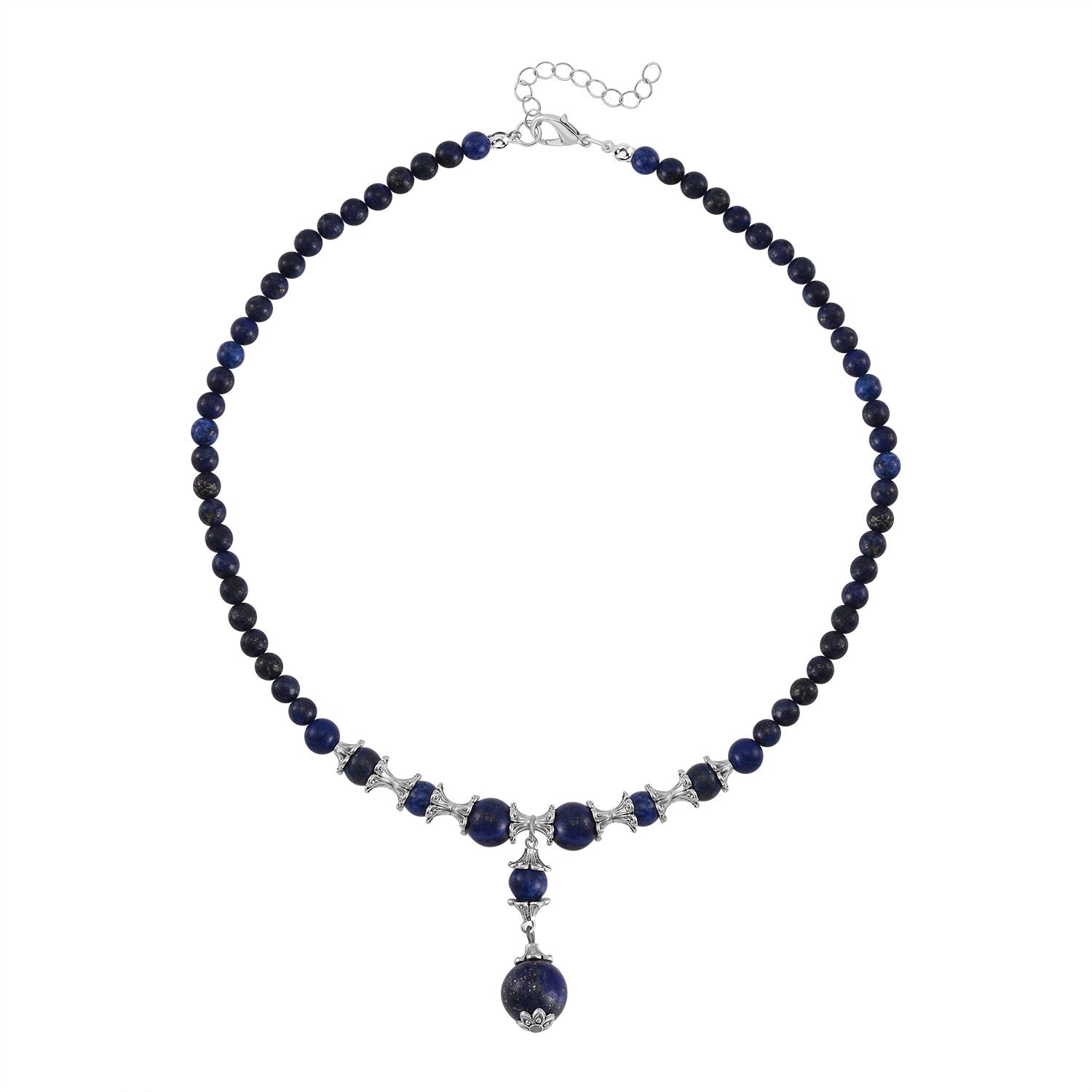 Lapislazuli Halskette, ca. 45 cm, ca. 185.00 ct