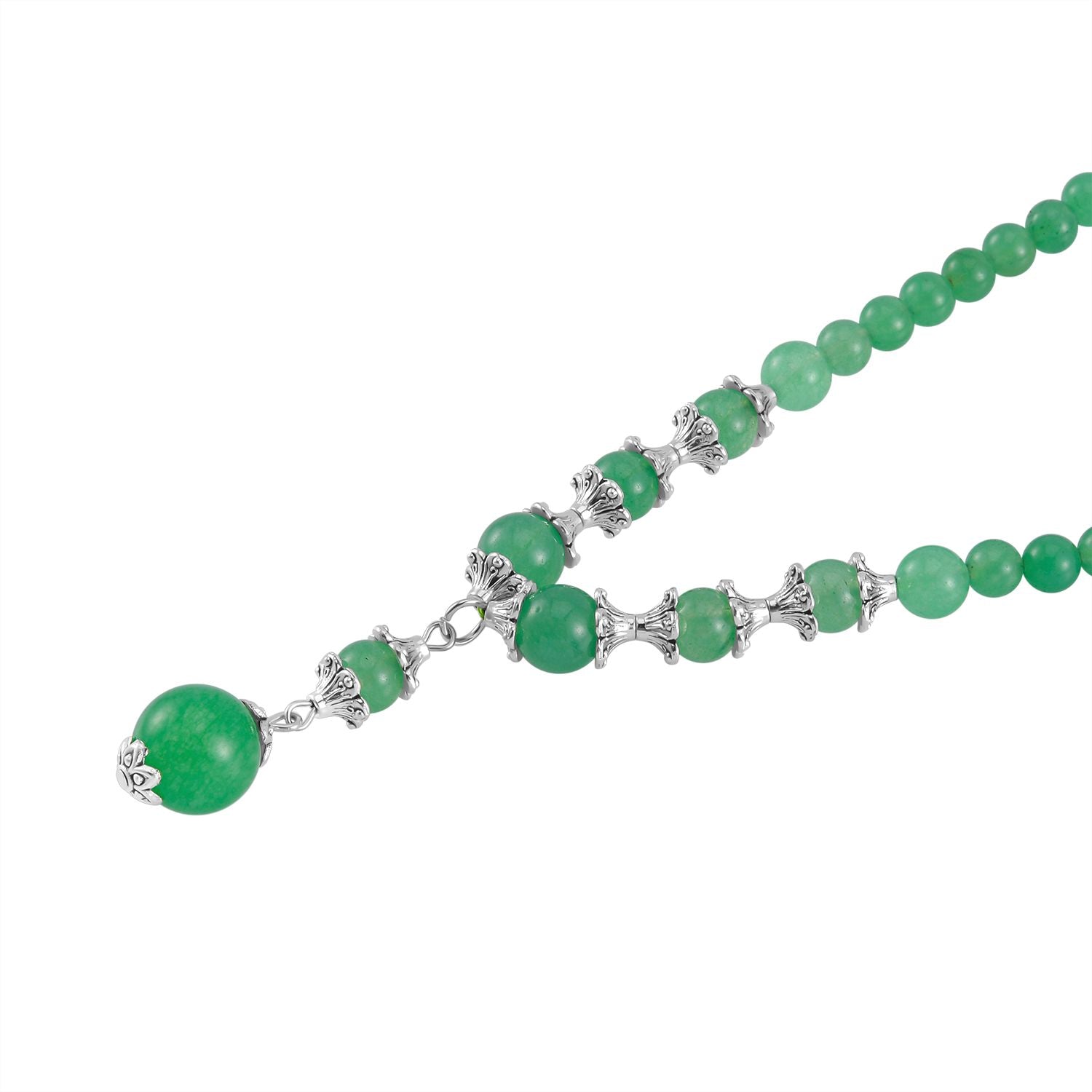 Grüner Aventurin Halskette, ca. 45 cm, ca. 165.00 ct