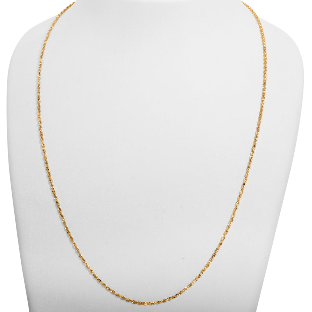 585 Gold Kordel Kette ca. 60 cm ca. 1,80g