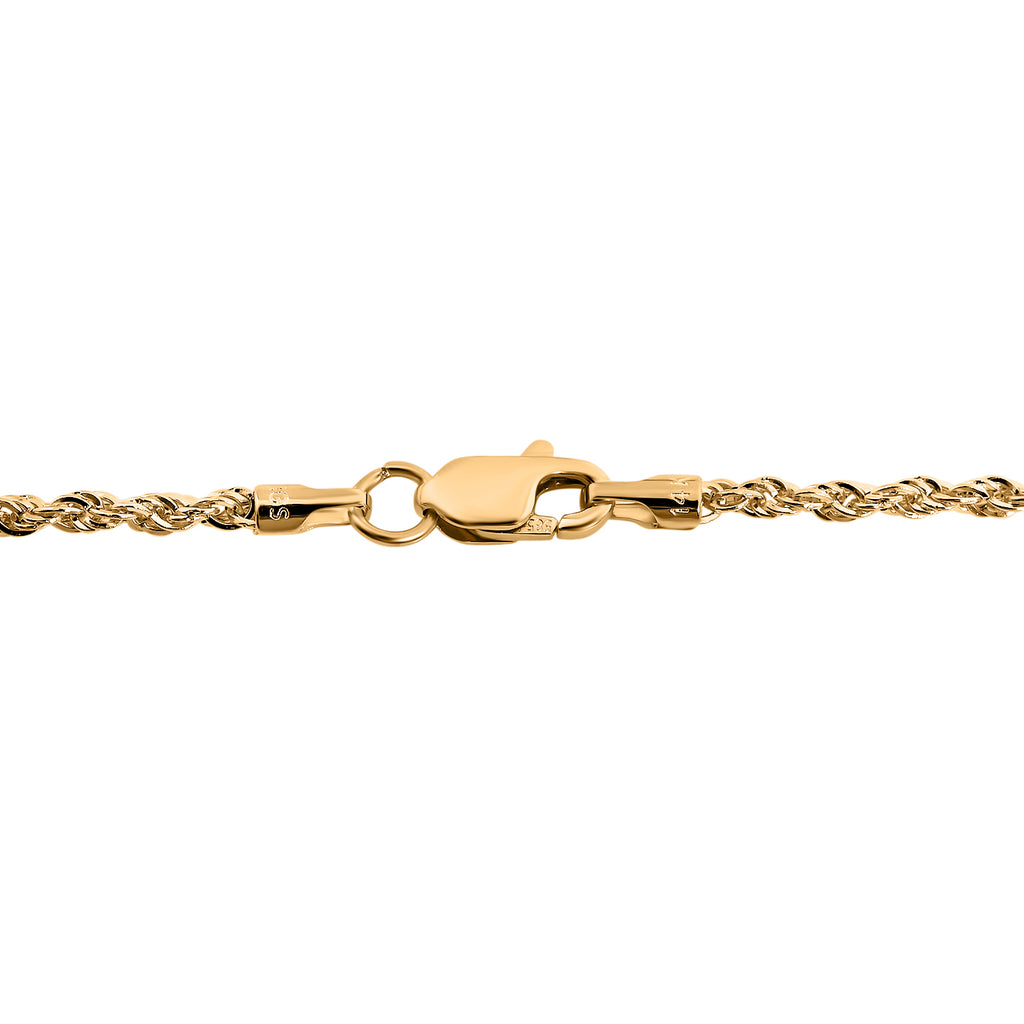 585 Gold Kordel Kette ca. 60 cm ca. 1,80g