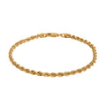 Seil Armband in 585 Gelbgold, 19cm