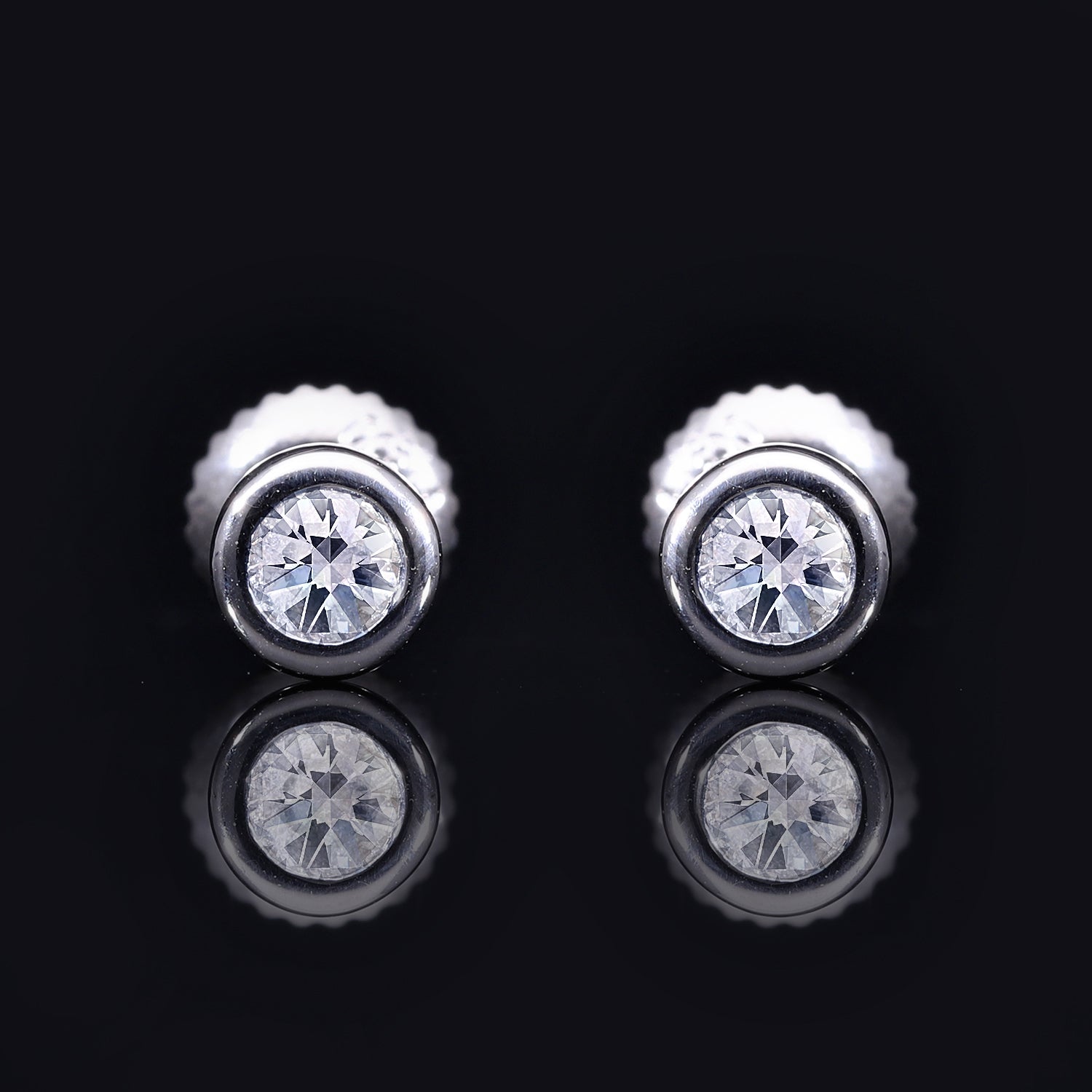 Signature Kollektion - Weißer Diamant SI-GH, IGI Zertifiziert Ohrringe, 950 Platin, ca. 0.25 ct