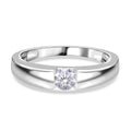 Weißer Diamant VS Ring 950 Platin (Größe 17.00) ca. 0,50 ct