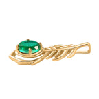 Pfau Quarz Triplette Anhänger 925 Silber Gelbgold Vermeil ca. 1,34 ct.