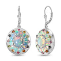 Natürliche, äthiopische Welo Opal und Multi-Turmalin-Ohrringe - 5,87 ct.