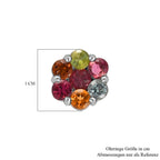 AA Mehrfarbig-Turmalin Ohrringe 925 Silber rhodiniert ca. 1.84 ct