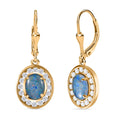 Boulder Opal Triplett und Zirkon Ohrringe - 2,87 ct.