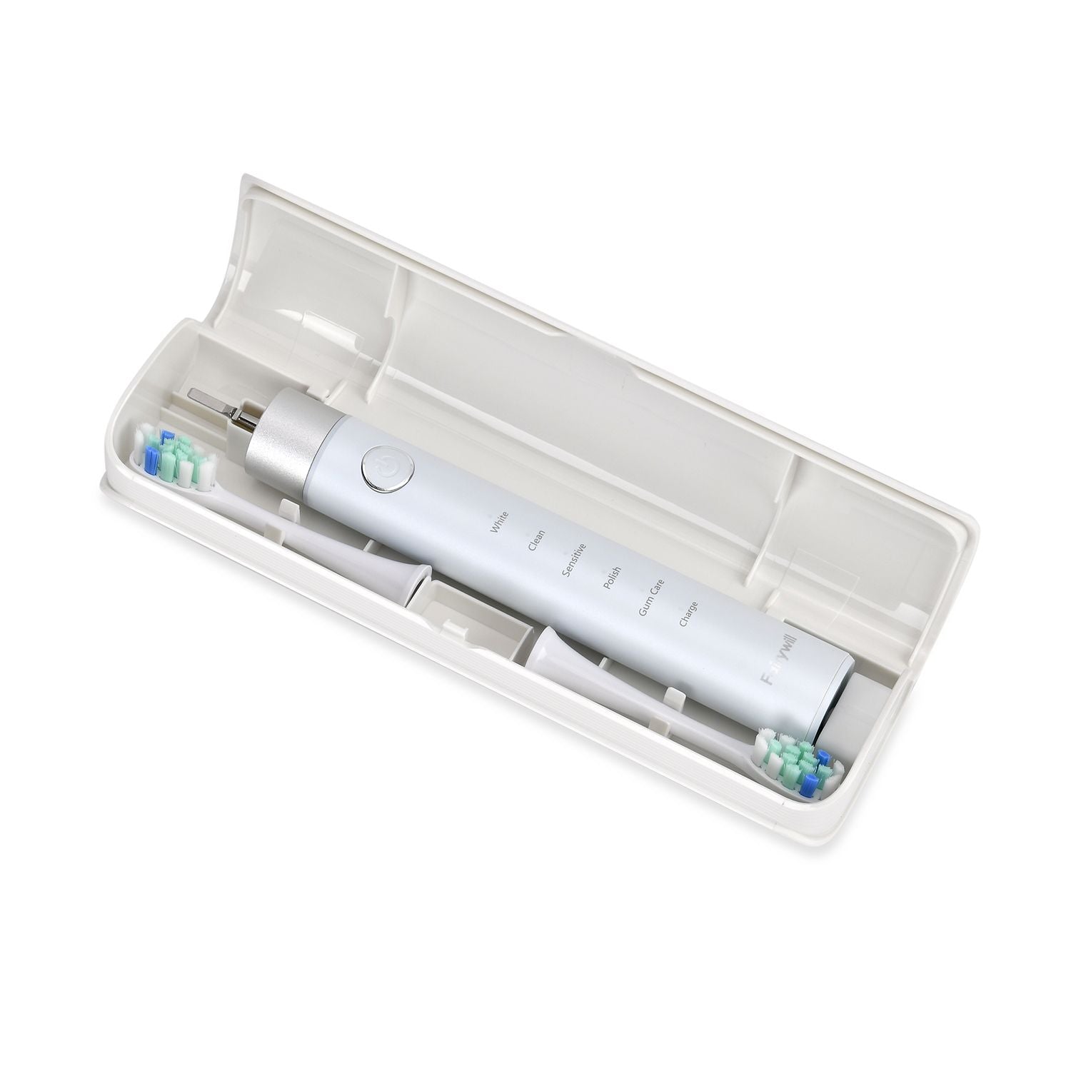Fairwill Elektronische Schallzahnbürste mit 8 Bürstenköpfen, Maglev Motor, LED-Drucksensor, Wasserdicht IPX7, USB-Kabel, 5 Modi