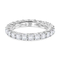 Weißer Zirkon Ring 925 Silber (Größe 19.00) ca. 5,25 ct