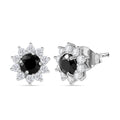 Elite Shungit und Zirkon Ohrringe - 1,67 ct.