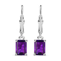 Afrikanische Amethyst Ohrringe, 925 Silber ca. 1.91 ct