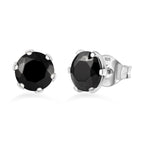 Elite Shungit Ohrringe 925 Silber rhodiniert ca. 1,83 ct.
