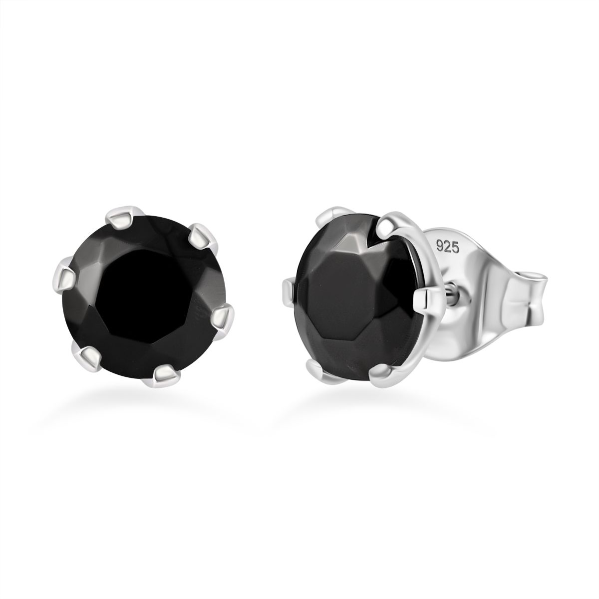 Elite Shungit Ohrringe 925 Silber rhodiniert ca. 1,83 ct.