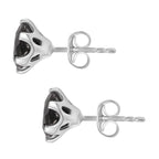 Elite Shungit Ohrringe 925 Silber rhodiniert ca. 1,83 ct.