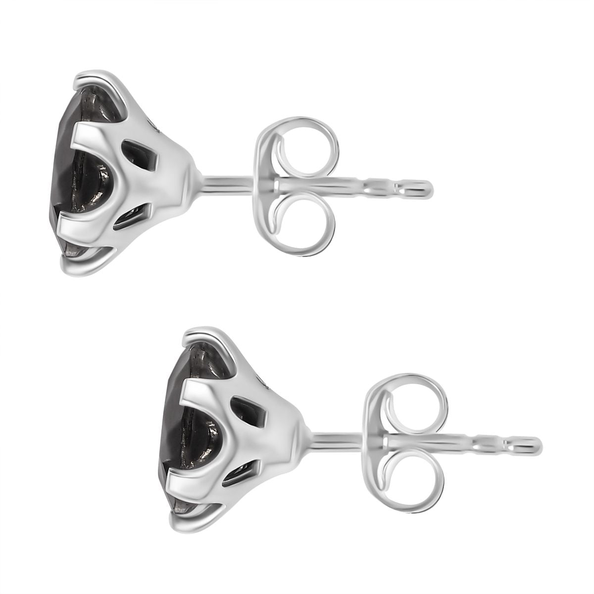 Elite Shungit Ohrringe 925 Silber rhodiniert ca. 1,83 ct.