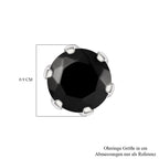 Elite Shungit Ohrringe 925 Silber rhodiniert ca. 1,83 ct.