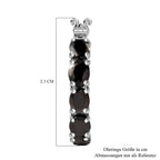 Elite Shungit Ohrringe 925 Silber rhodiniert ca. 1,85 ct.